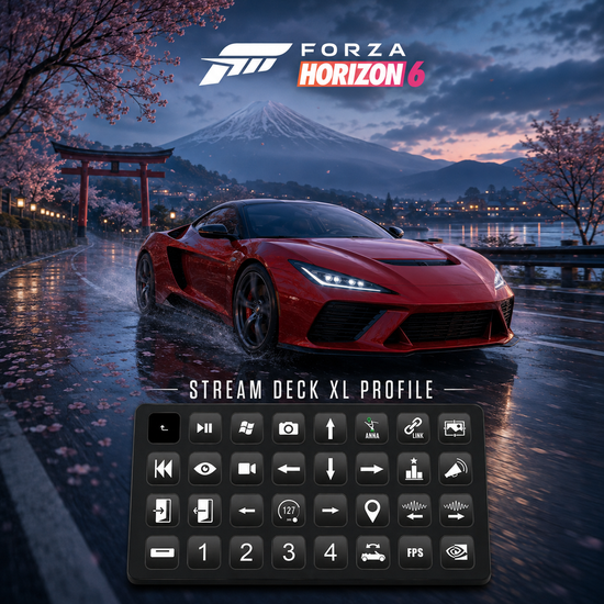 Forza Horizon 6 Stream Deck Profile – Steven Cannell Creative